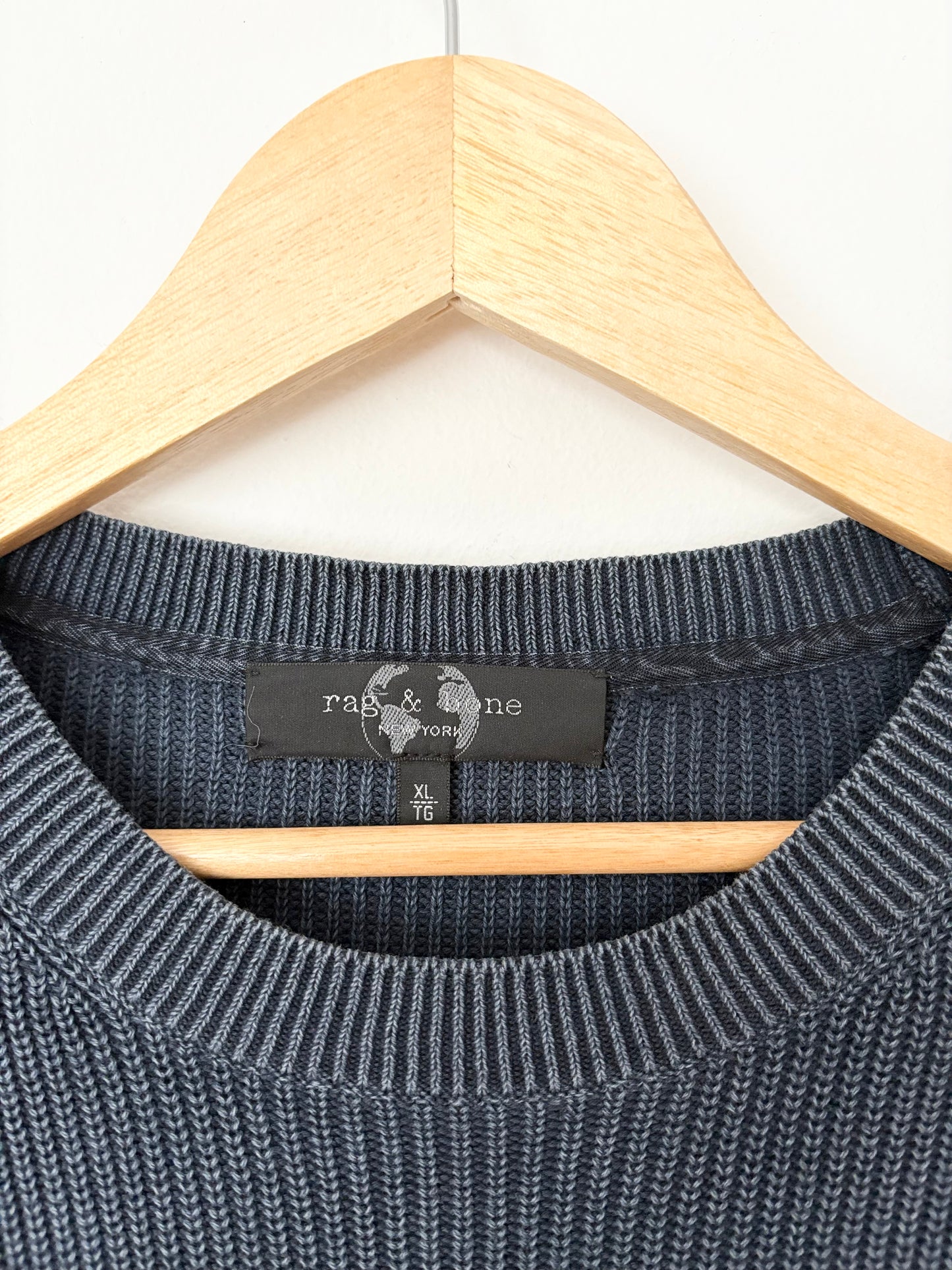 Pull en maille de coton Rag & Bone, taille XL