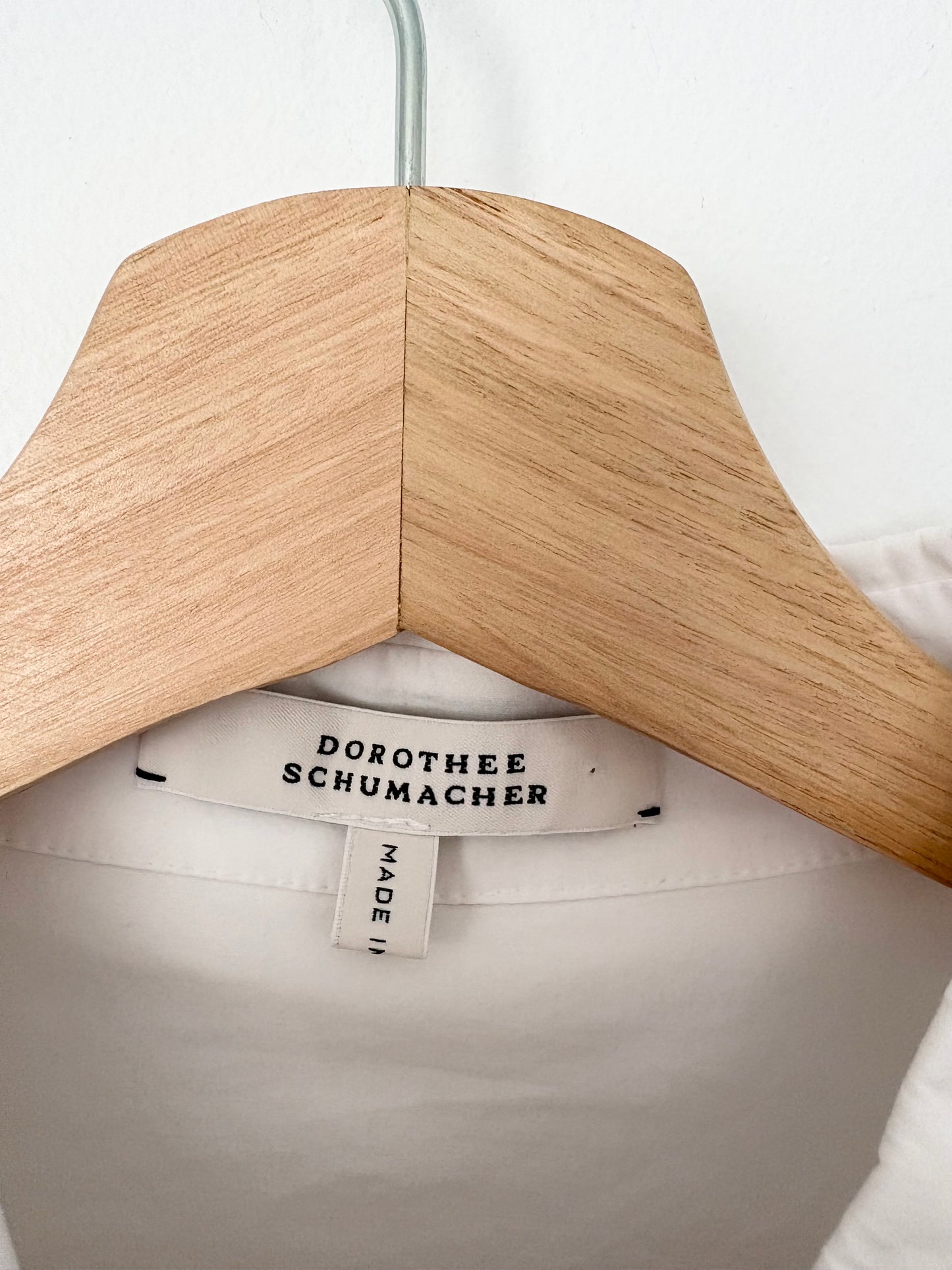 Chemisier long en popeline à pinces Dorothee Schumacher, taille M/L