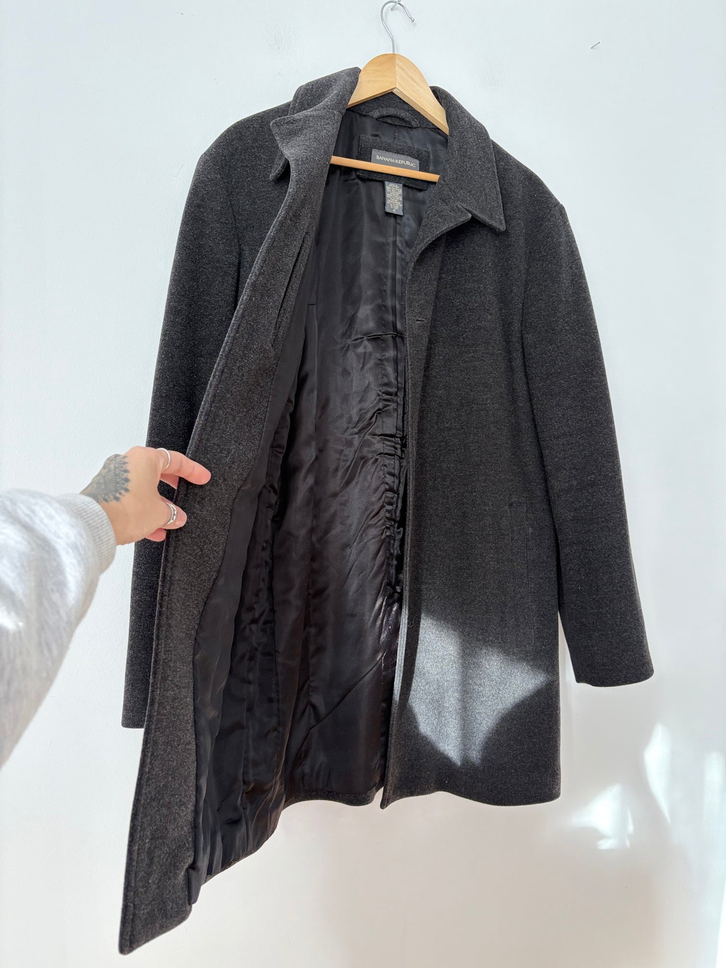 Manteau en laine et cachemire Banana Republic, tailles M à XL