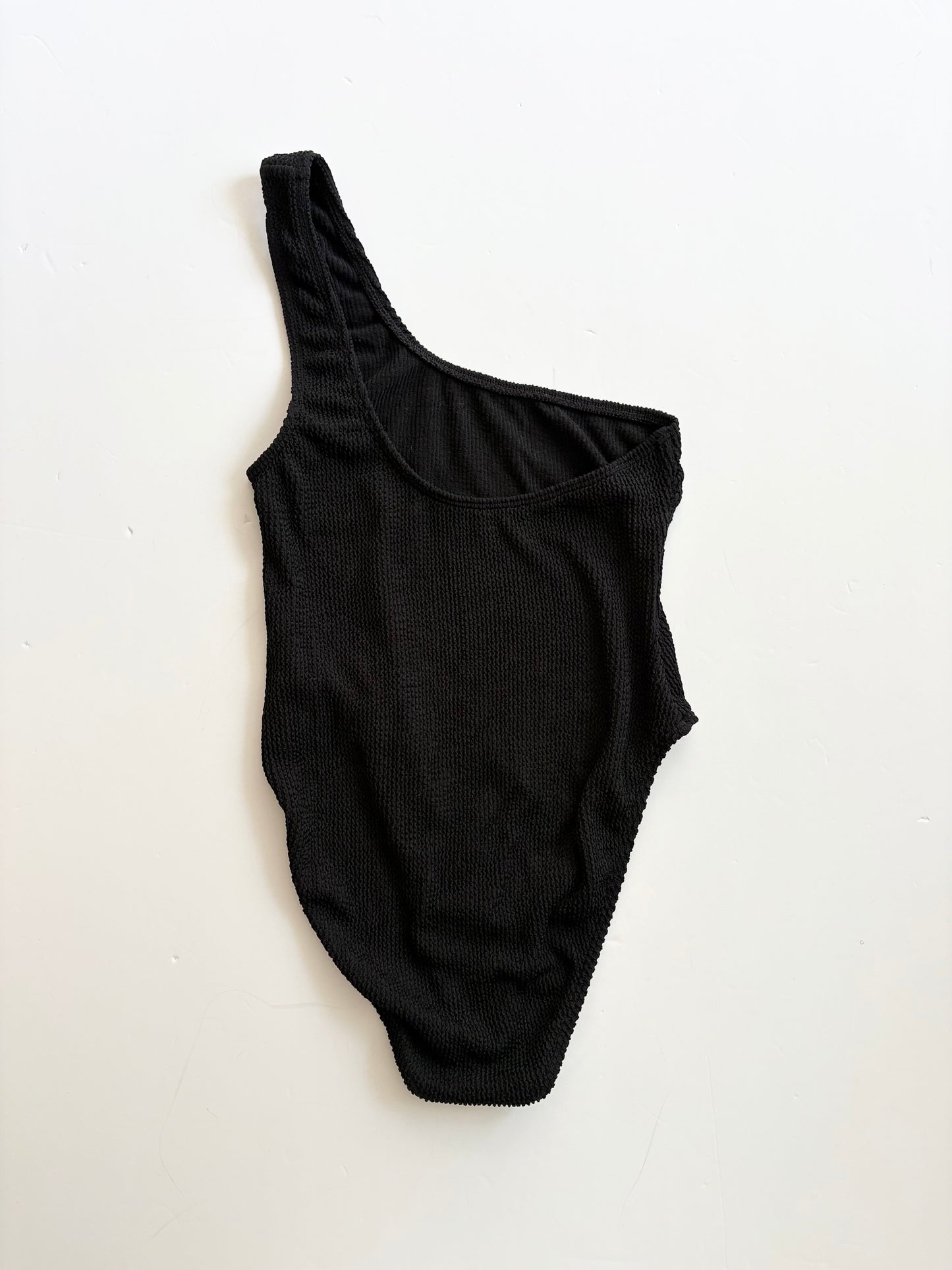Good American always fits one shoulder swimsuit S/M