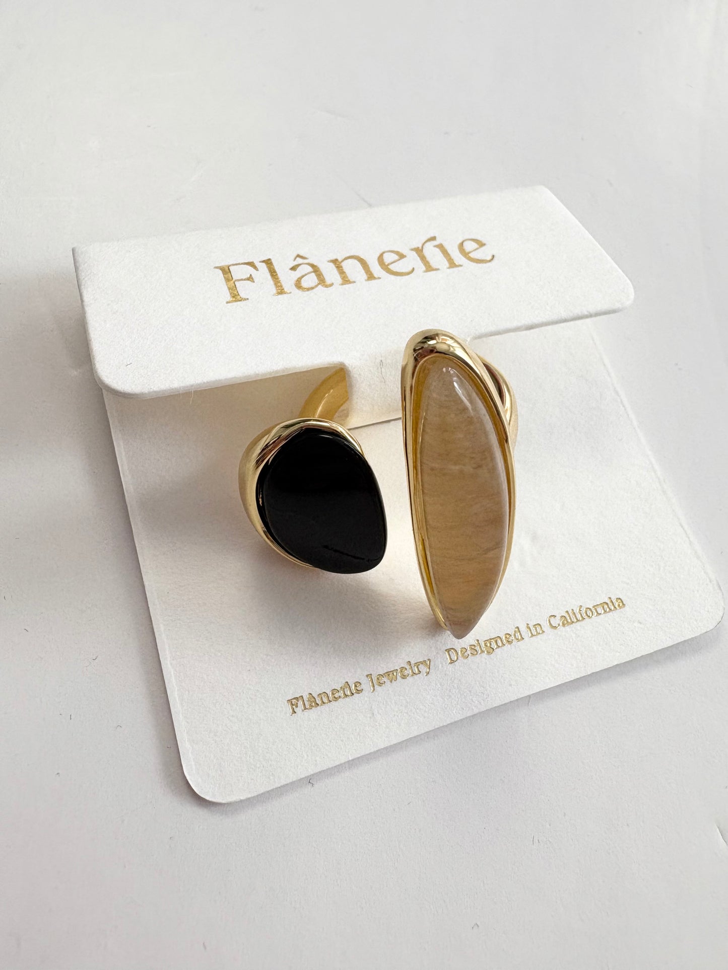 Bague Christophe plaquée or Flanerie