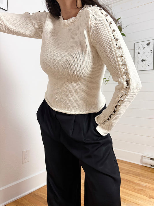 Pull à manches cloutées 3.1 Phillip Lim, taille S