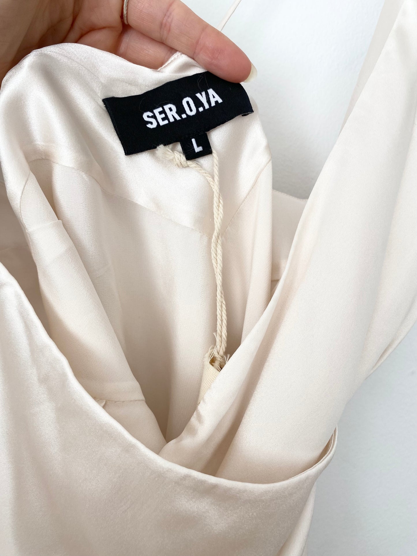 SER.O.YA Robe nuisette en soie Leah M/L