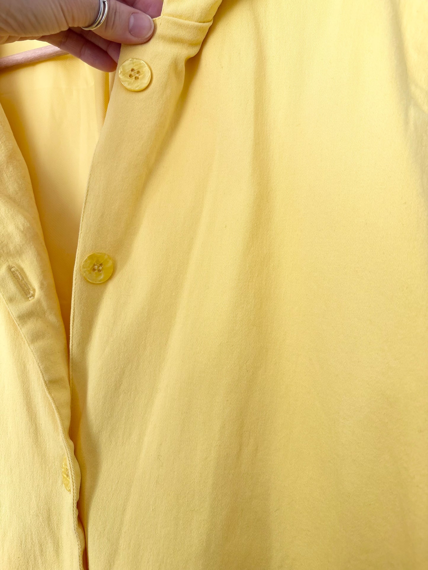 Vintage yellow midi trench coat M/L