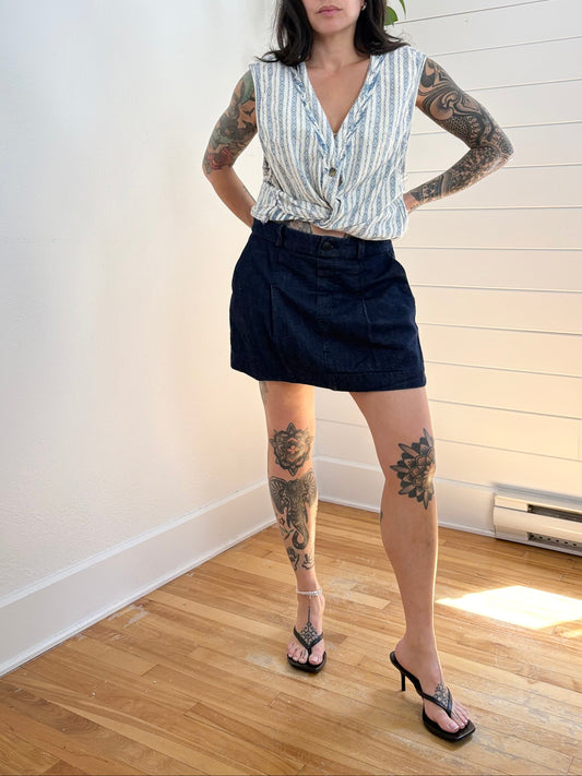 Rag & Bone featherweight Esme denim skort W29