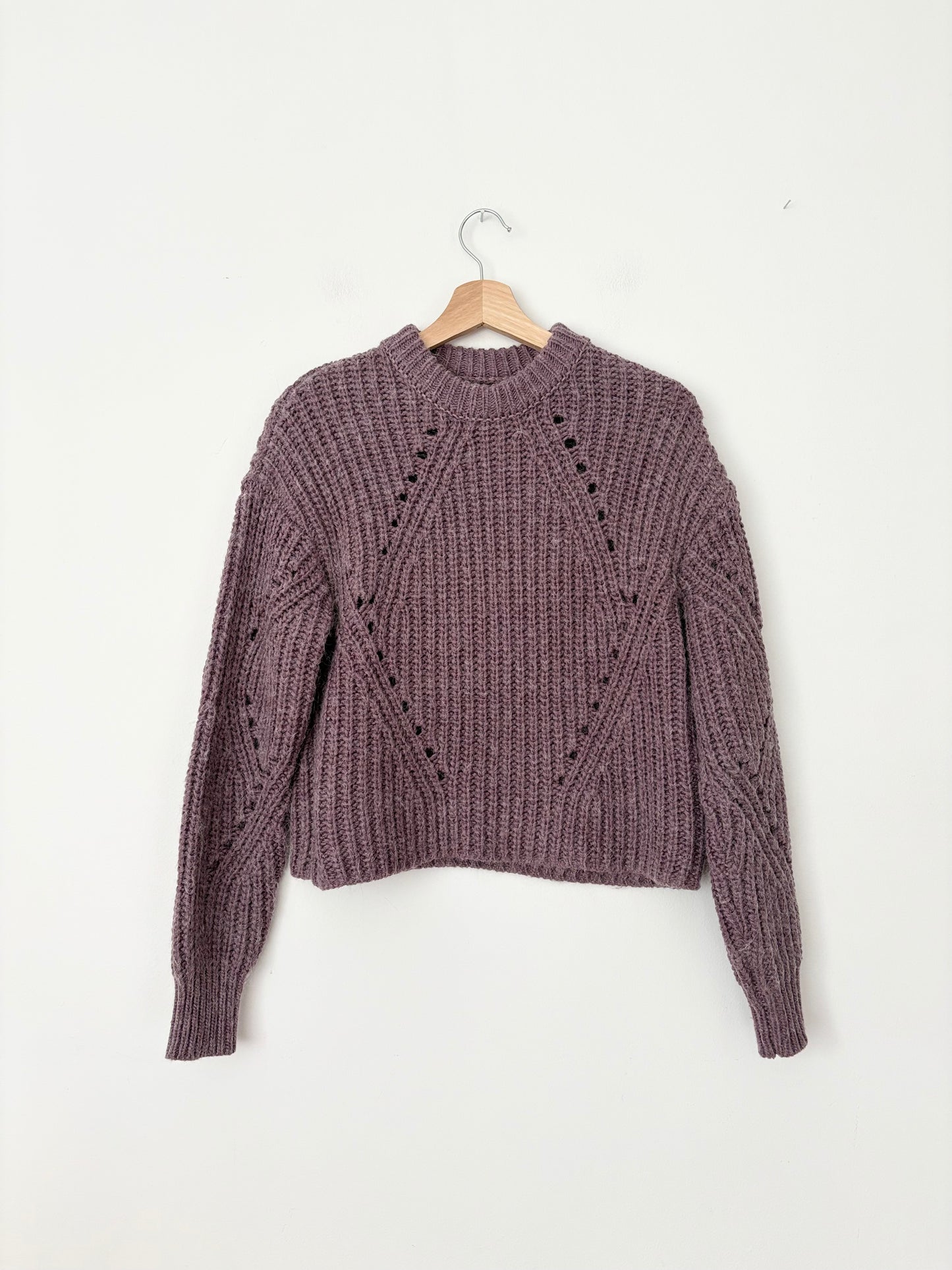 Frank & Oak boxy wool blend sweater Small