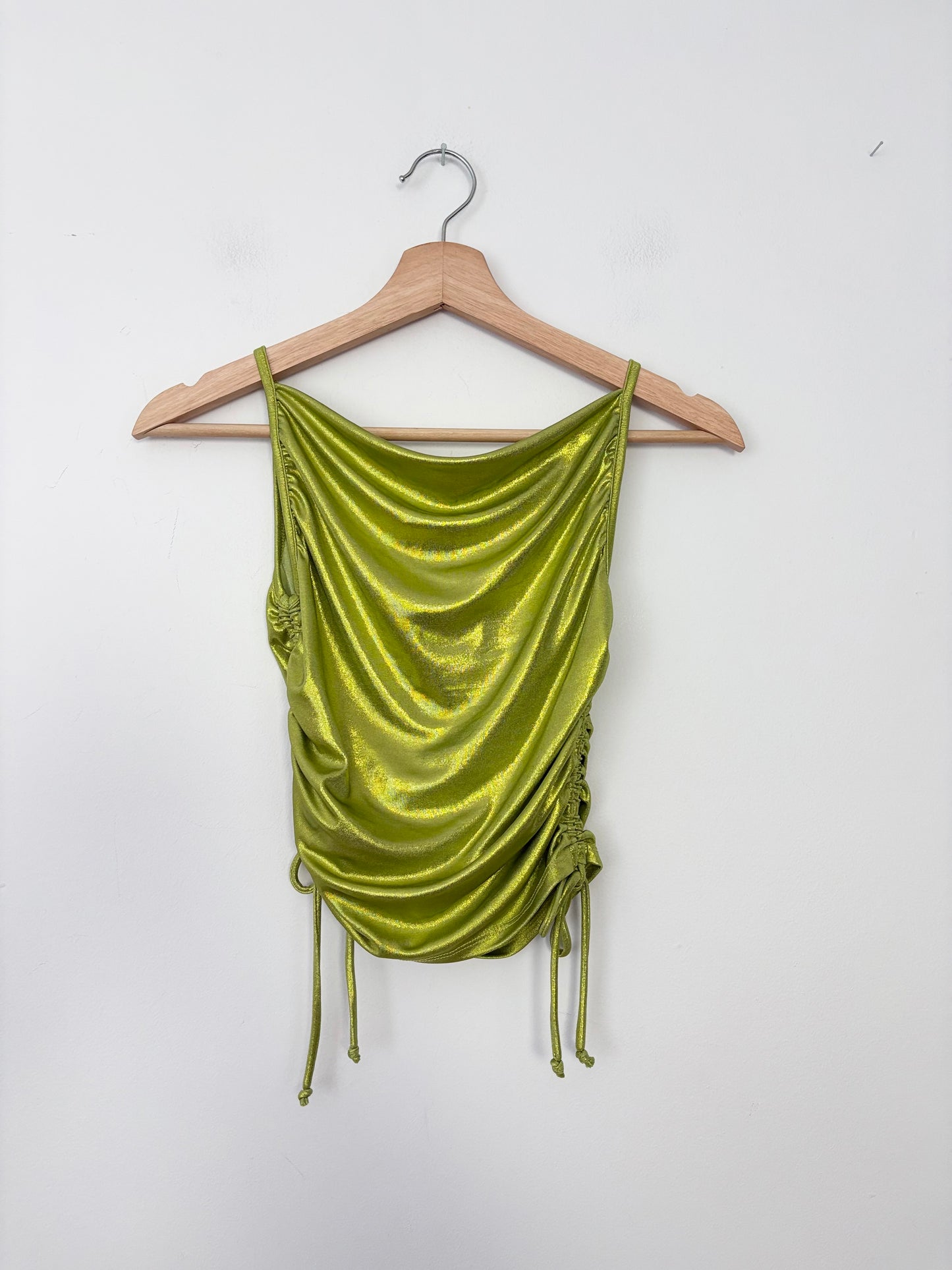 Urban Renewal shimmer ruched top small