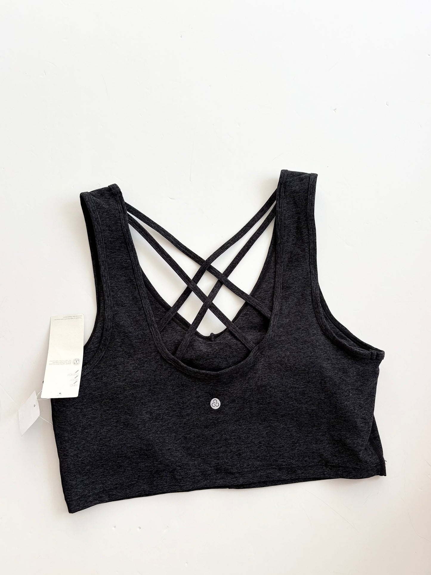 Zella studio light longline sports bra Large