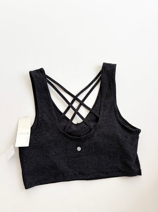 Zella studio light longline sports bra Large