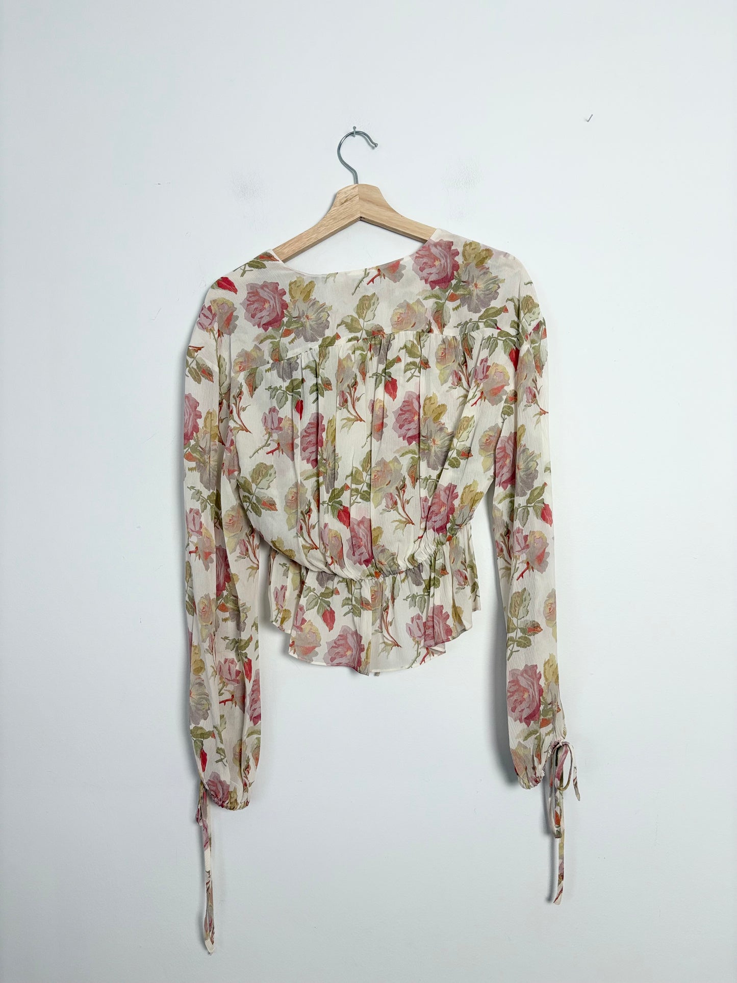 Chemisier court english roses en soie The Kooples M/L