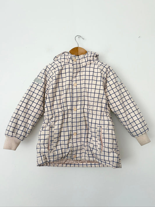 Tiny cottons checkered pink coat 4Y