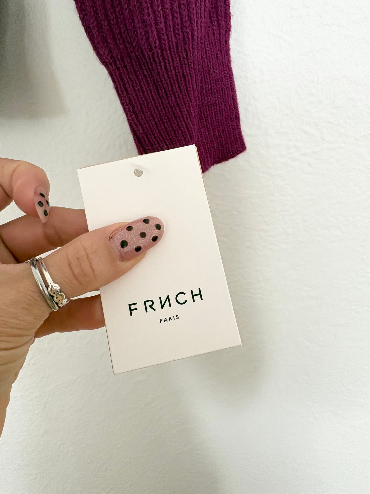 Pull en maille à col V FRNCH Paris M/L