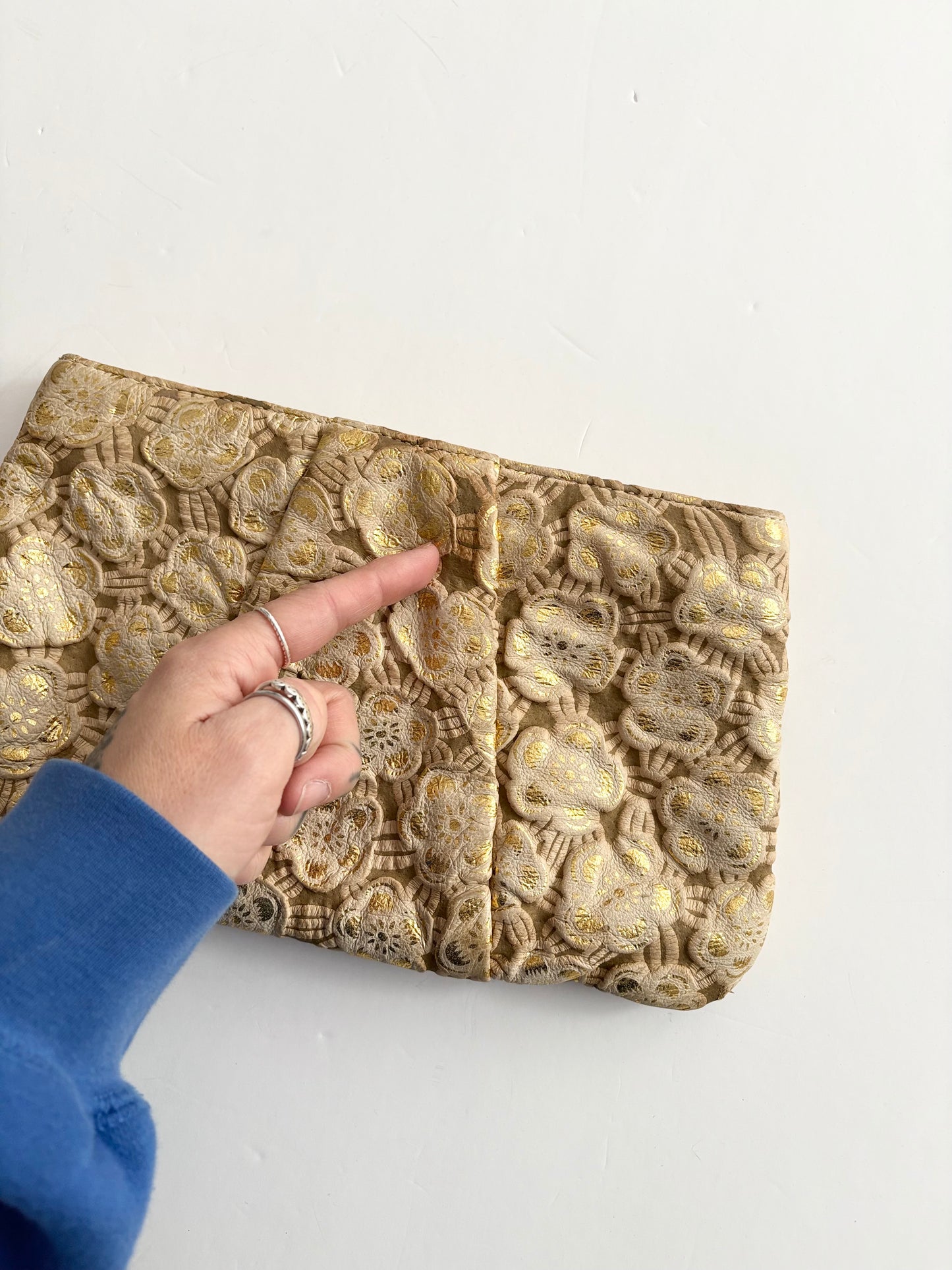 Pochette en cuir vintage