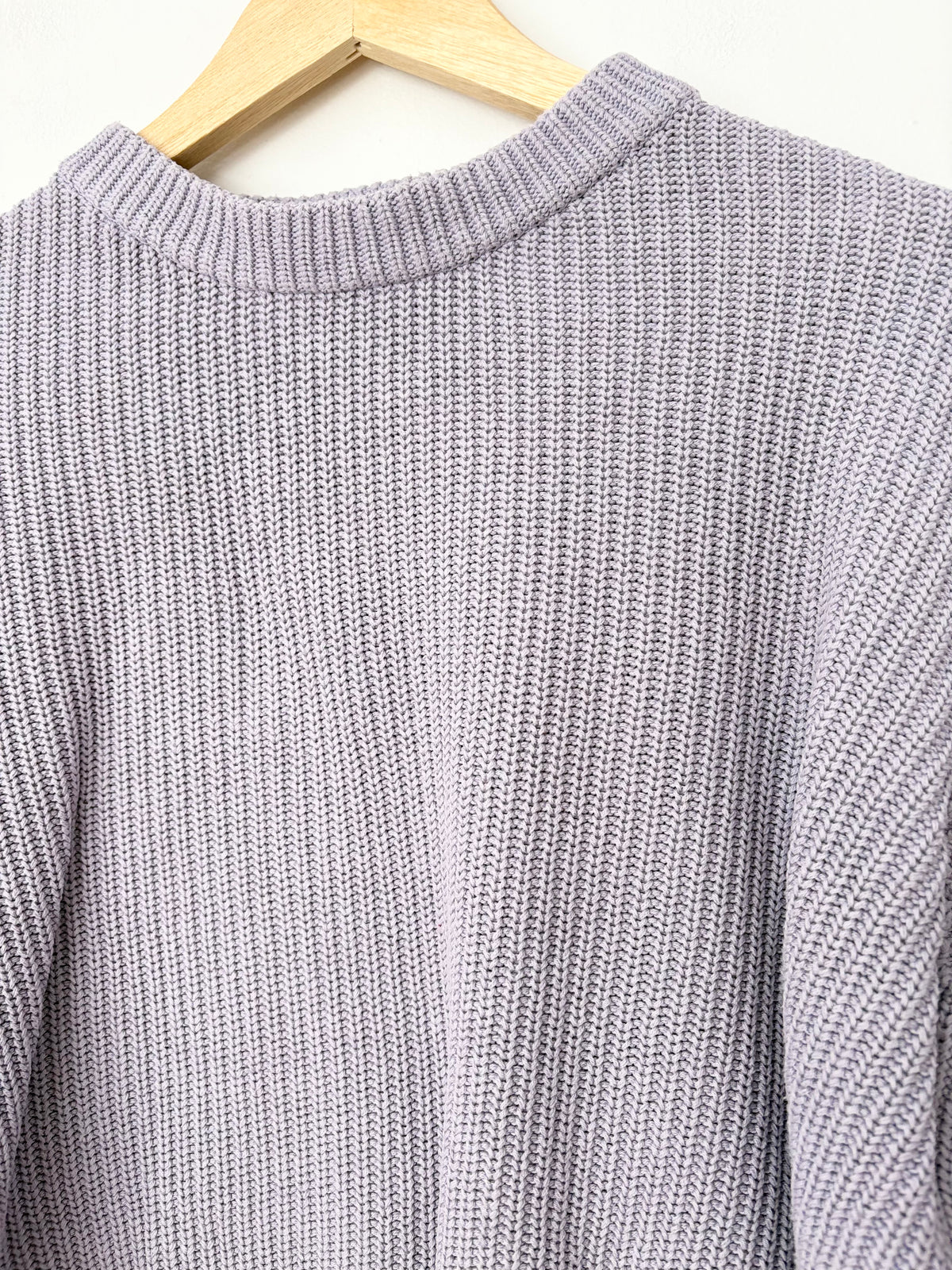Pull en maille épaisse Mikala lilas, taille M/L