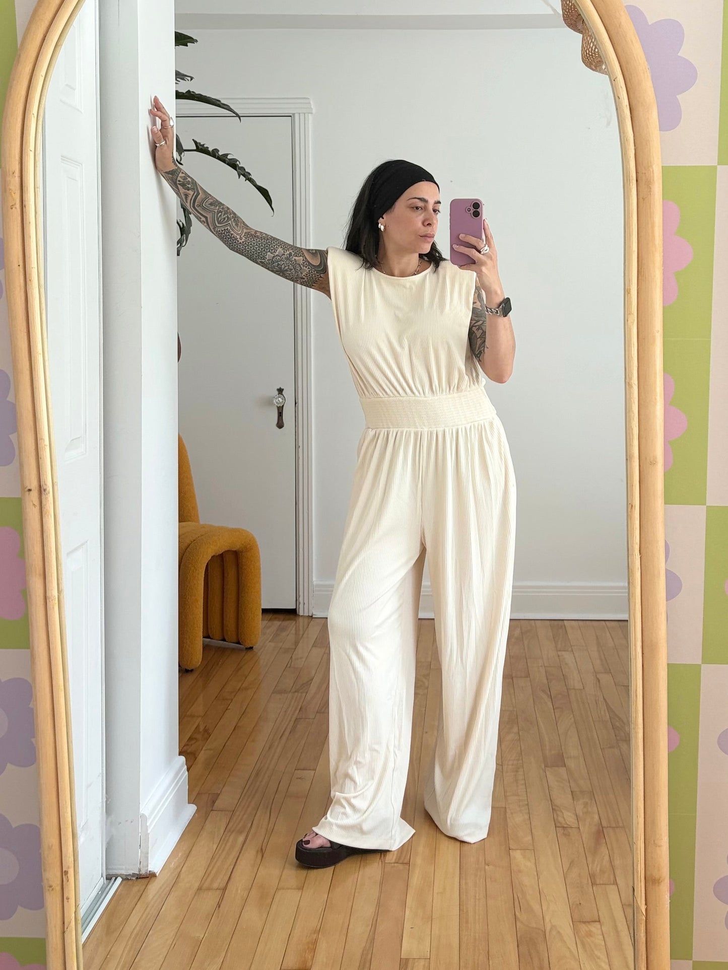 Endless rose sleeveless wide leg jumpsuit Large