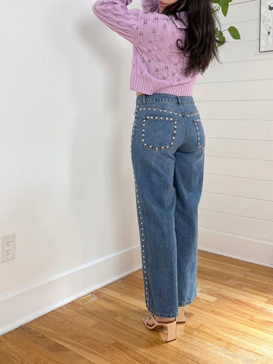 House of Harlow studded jeans W29