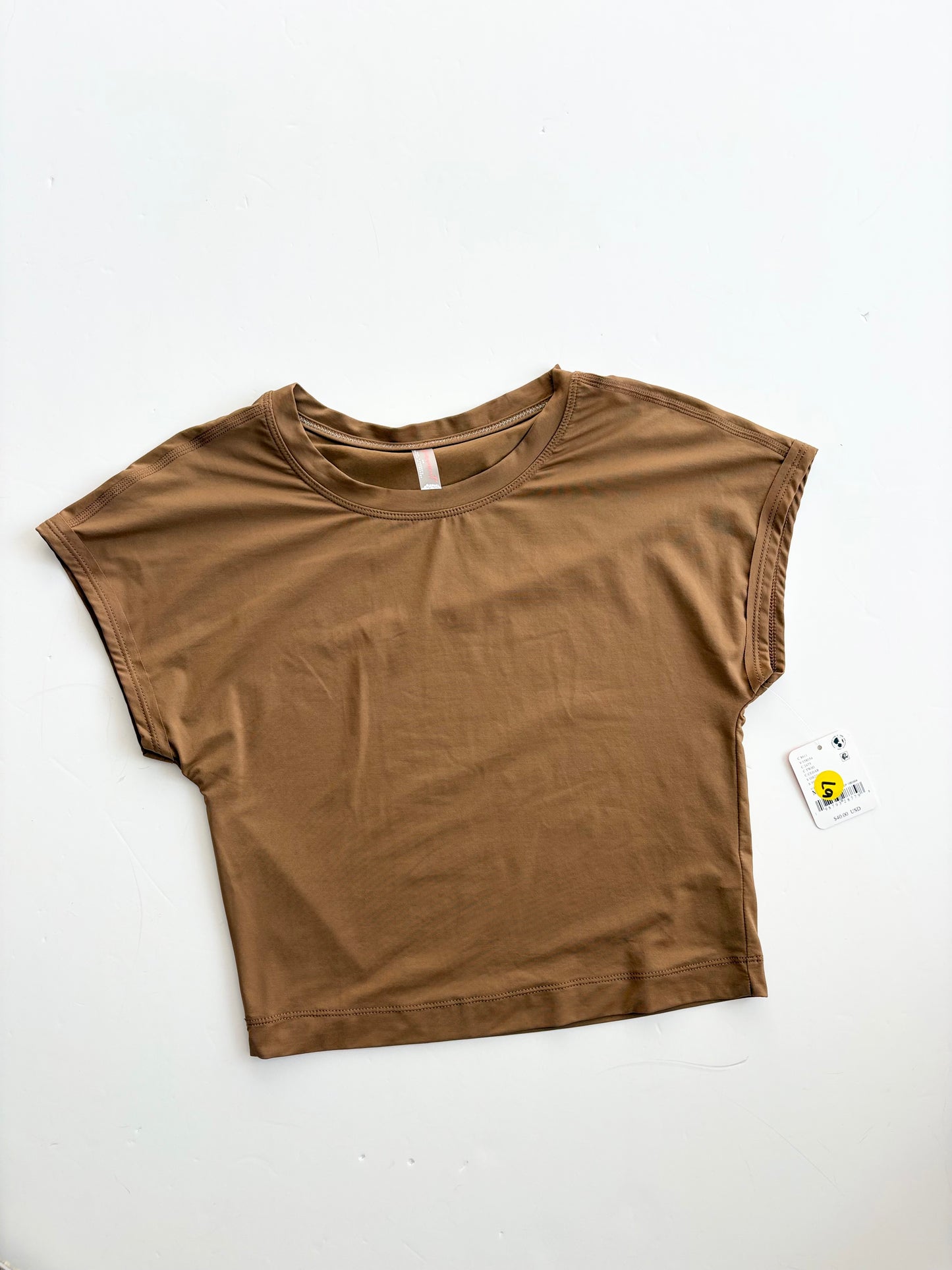 Free people movement devoted tee in cognac Medium