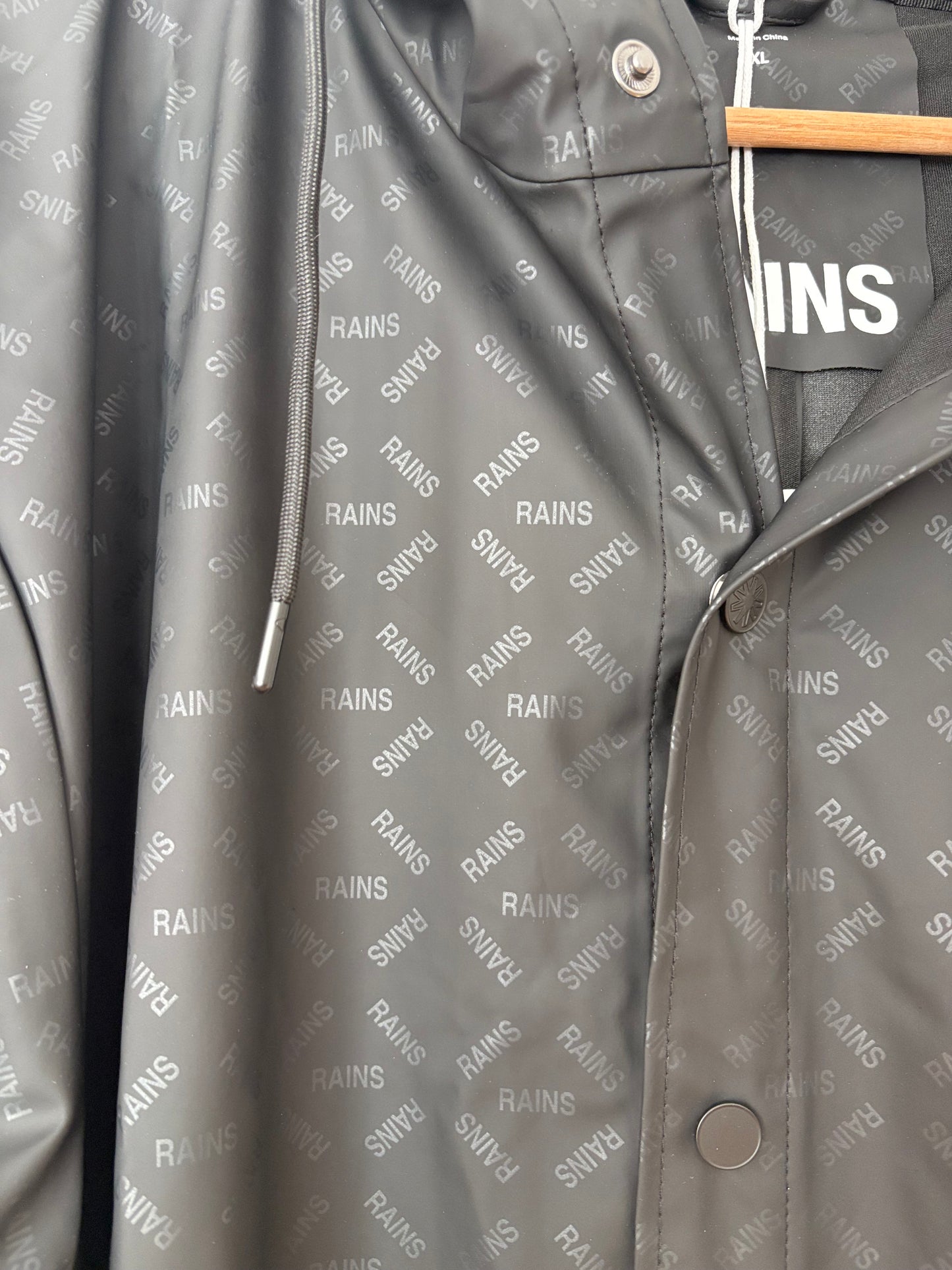 Veste à capuche à motif logo RAINS, taille XL