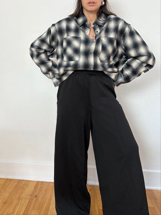 The kooples flannel plaid overshirt L/XL