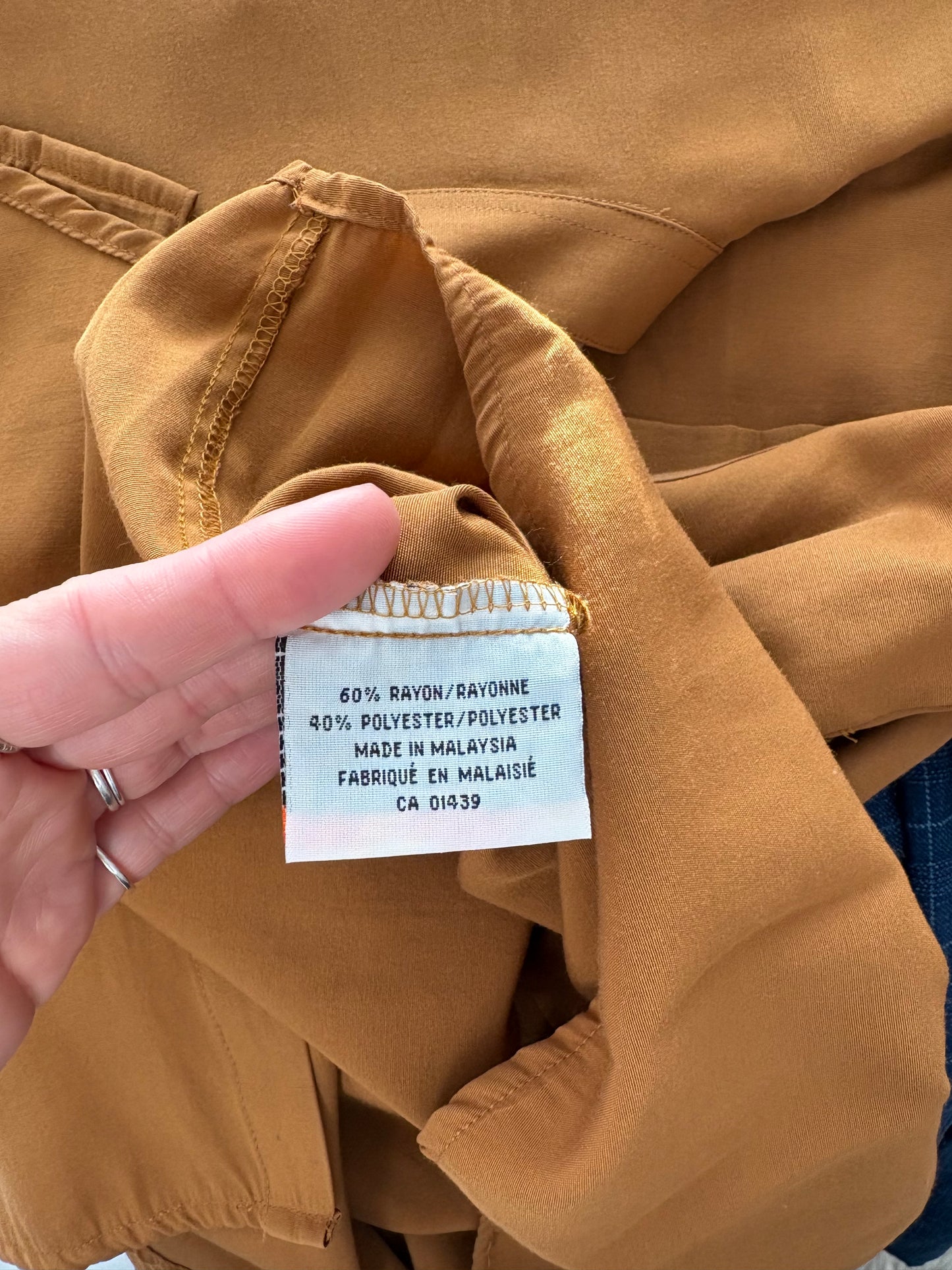 Chemise boutonnée vintage Vincent James, taille M/L