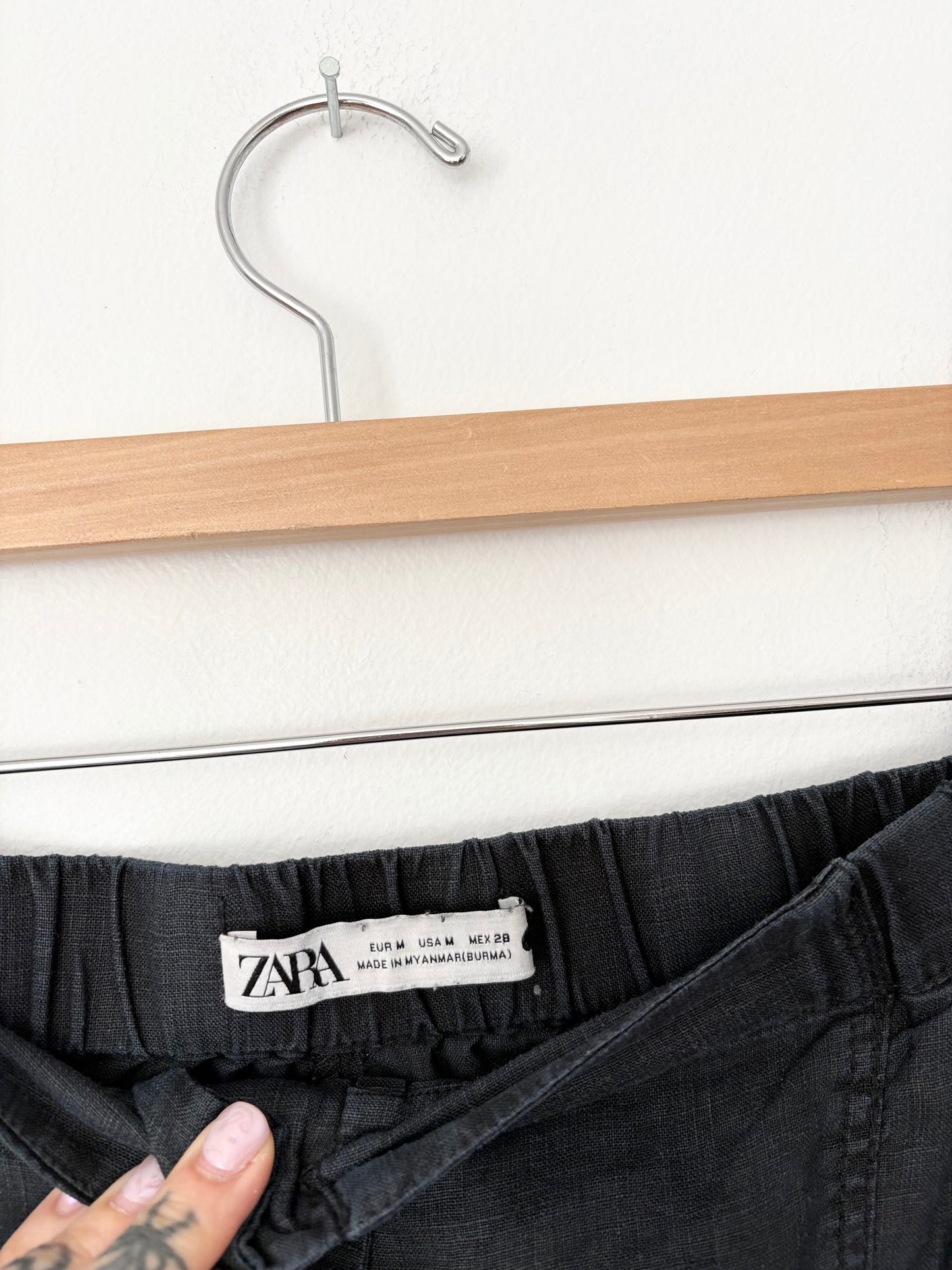 Zara pantalon ballon en lin à nouer Taille M