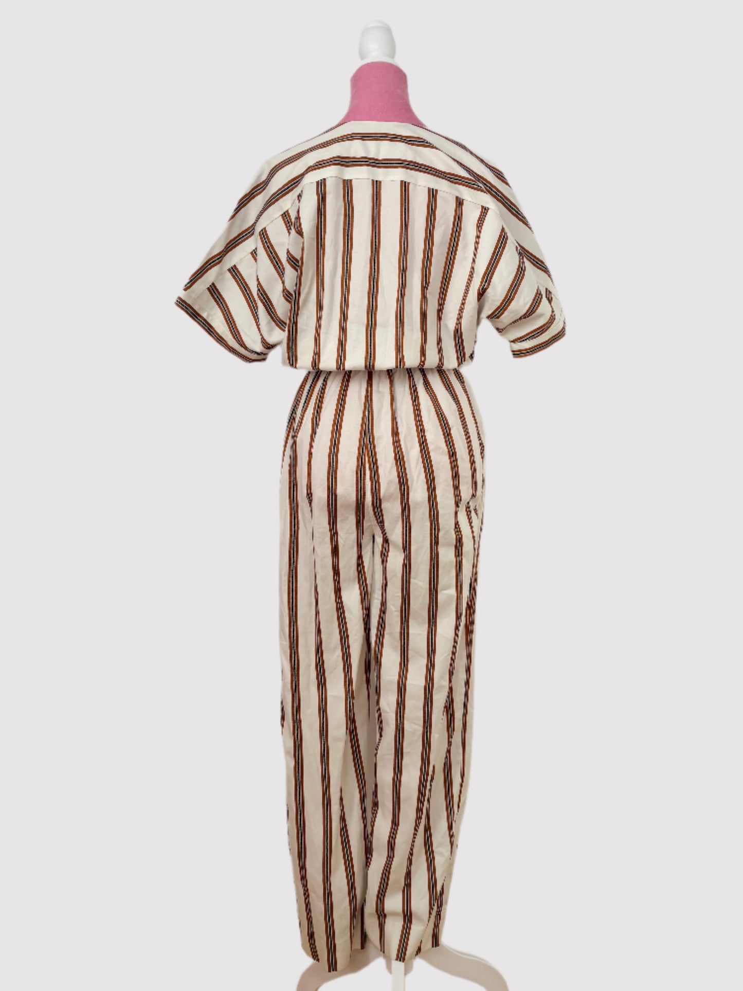 Maje stripe jumpsuit Small