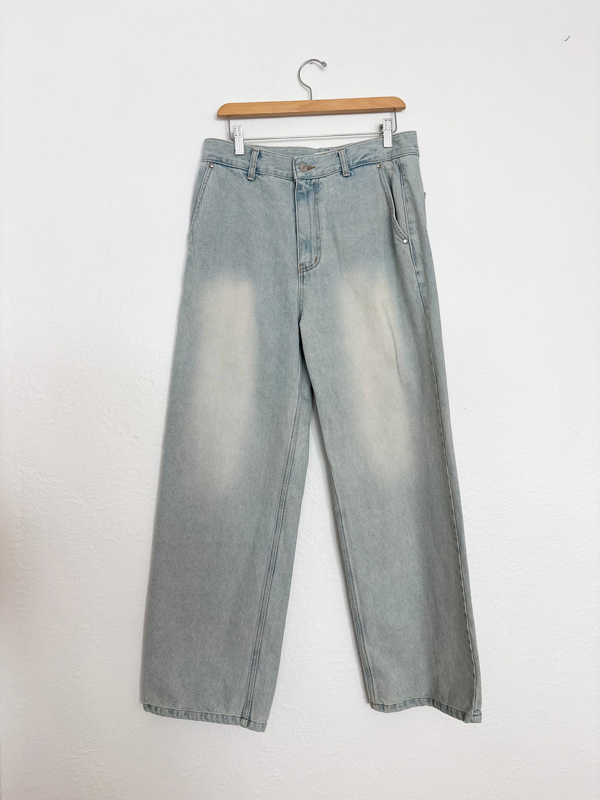 Fabrégat one tuck relaxed denim pants W31