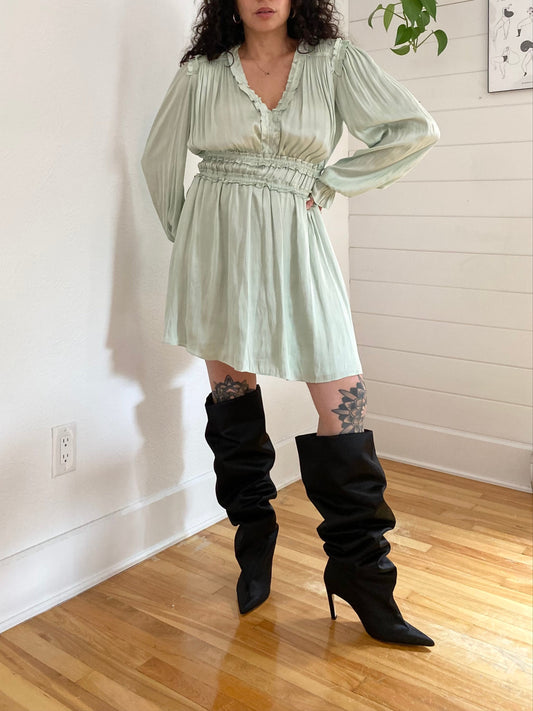 The kooples pleated flowy mini dress Medium
