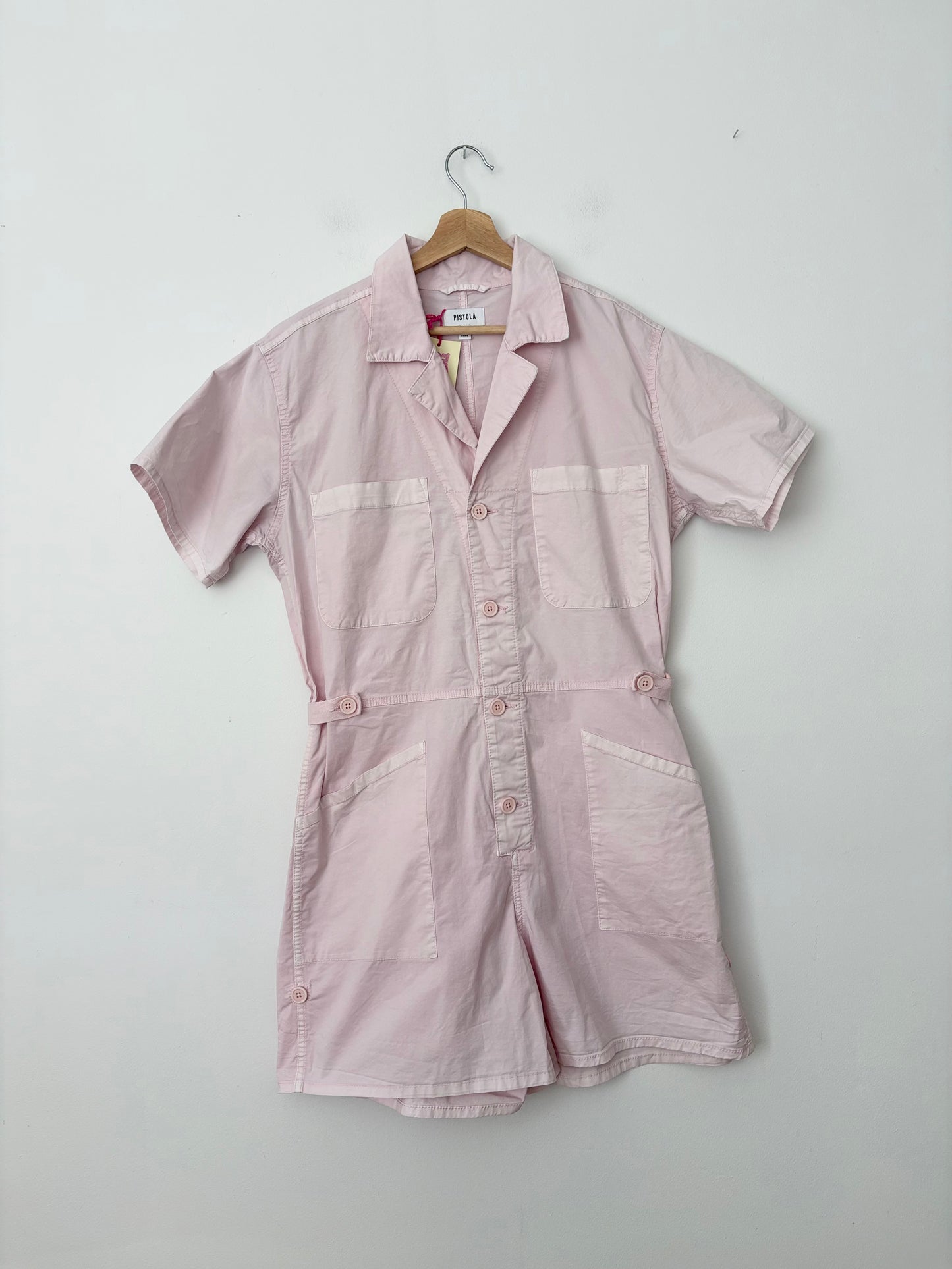 Pistola parker romper in pink mist Large