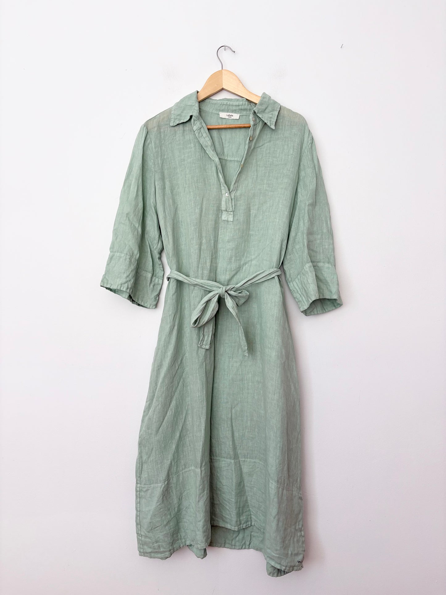 Robe midi en lin ceinturée Lasalle Amsterdam S/M