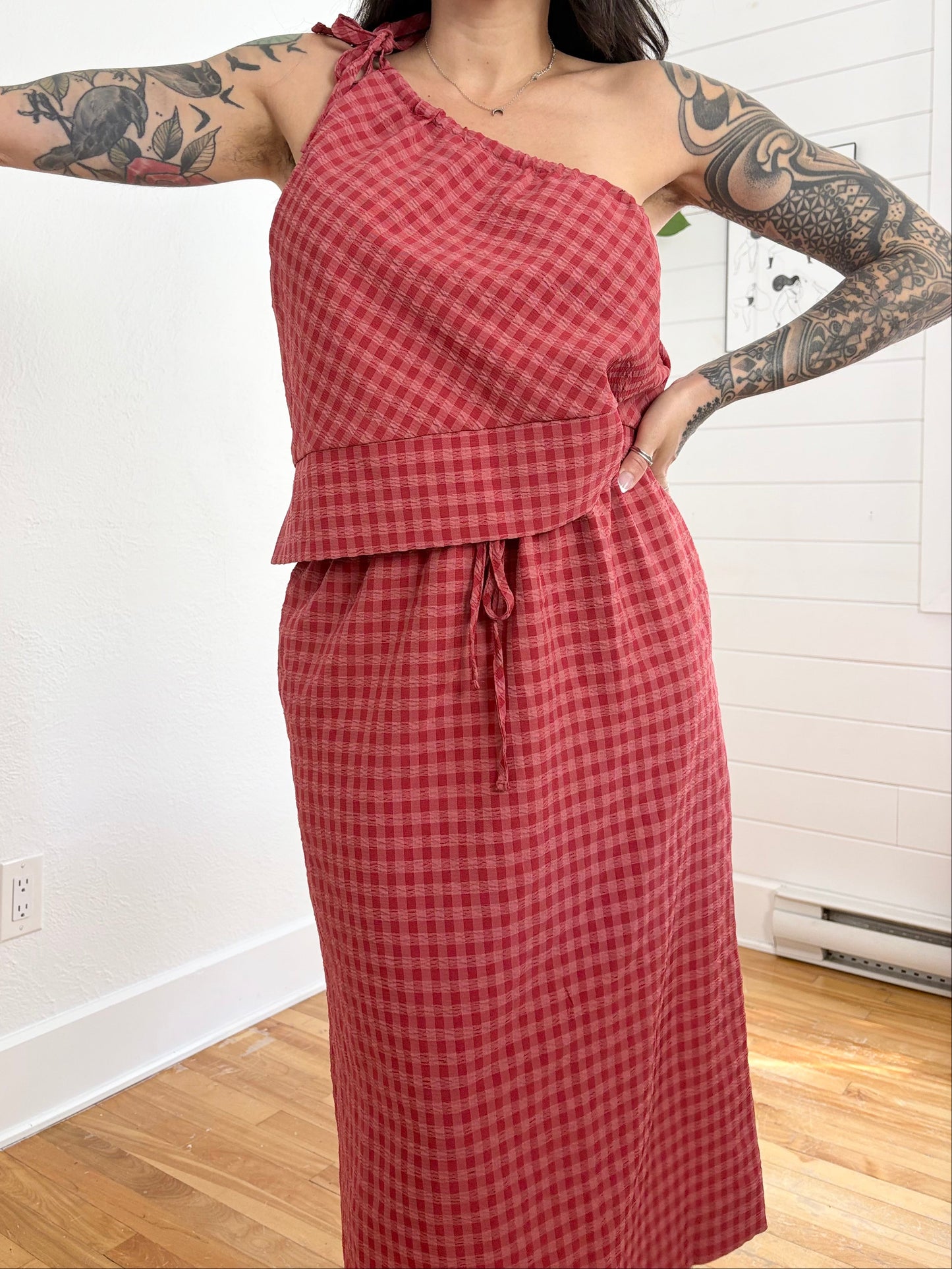 Ensemble à carreaux Harper Free People T. M/L