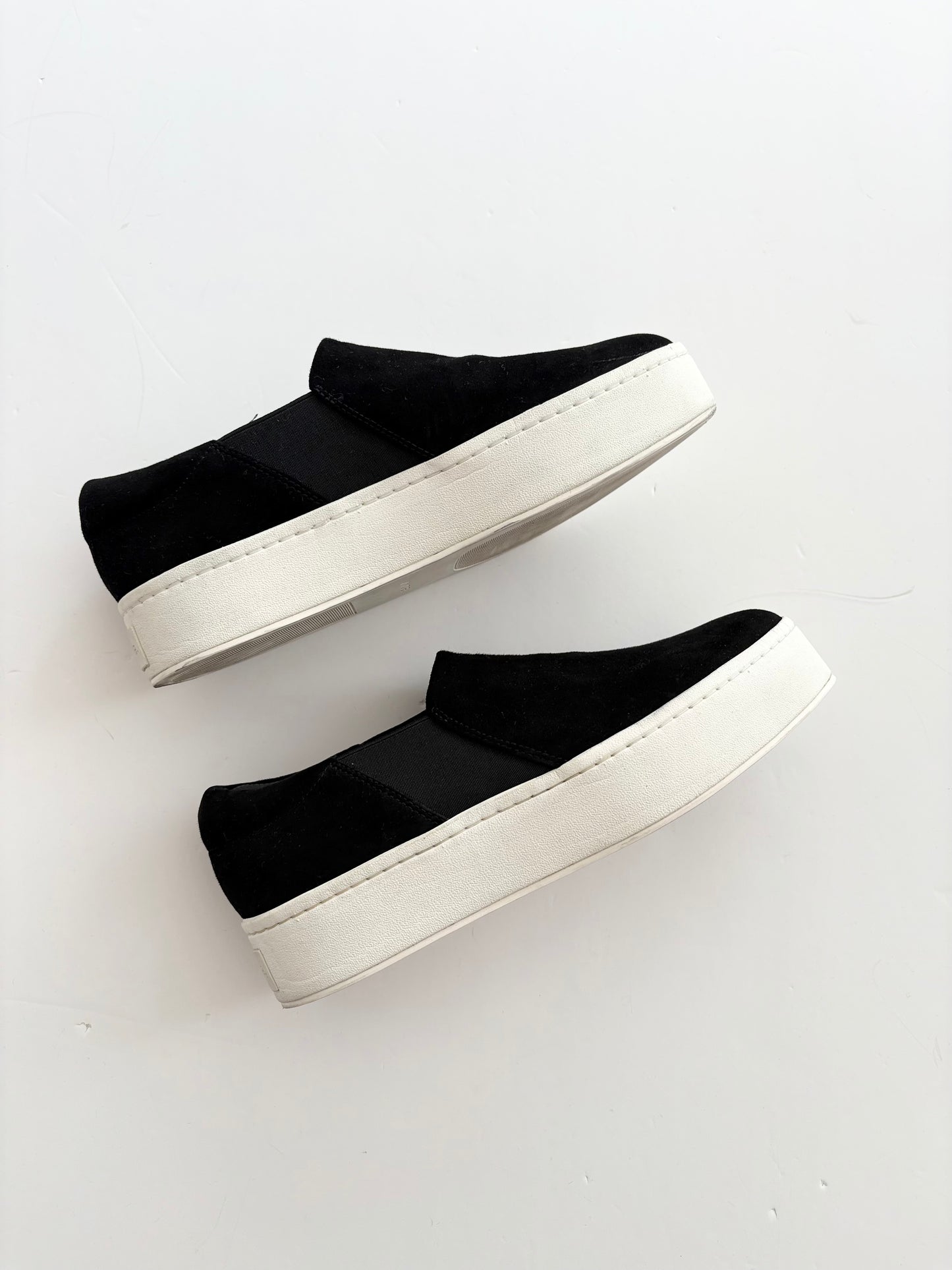 Vince warren suede platform slip ons US8.5