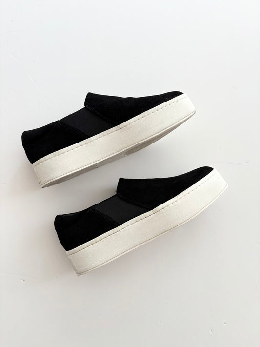 Vince warren suede platform slip ons US8.5