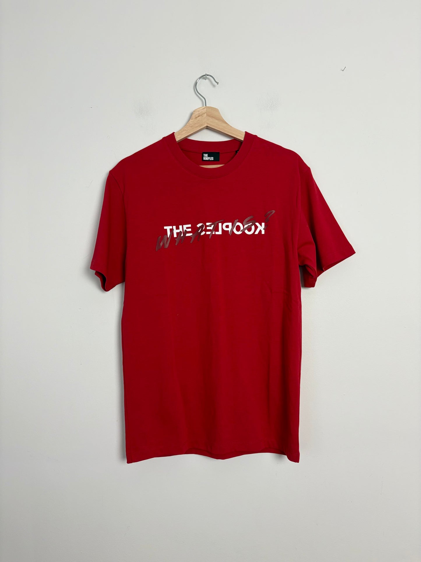 The kooples red 'what is' T shirt S/M