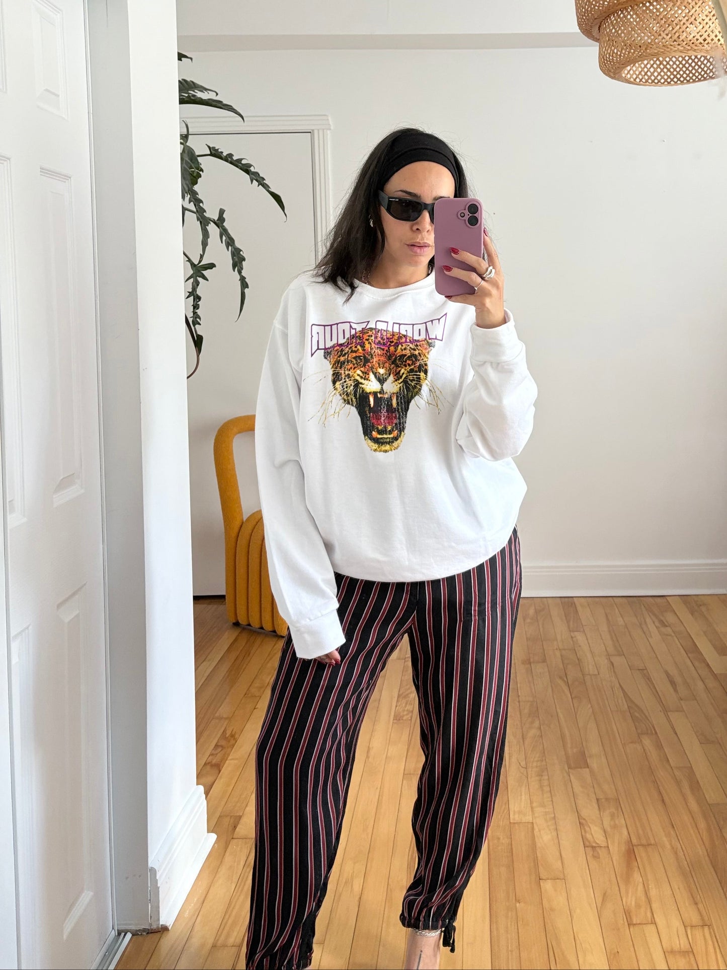 Anthropologie stripe jogger trousers Medium
