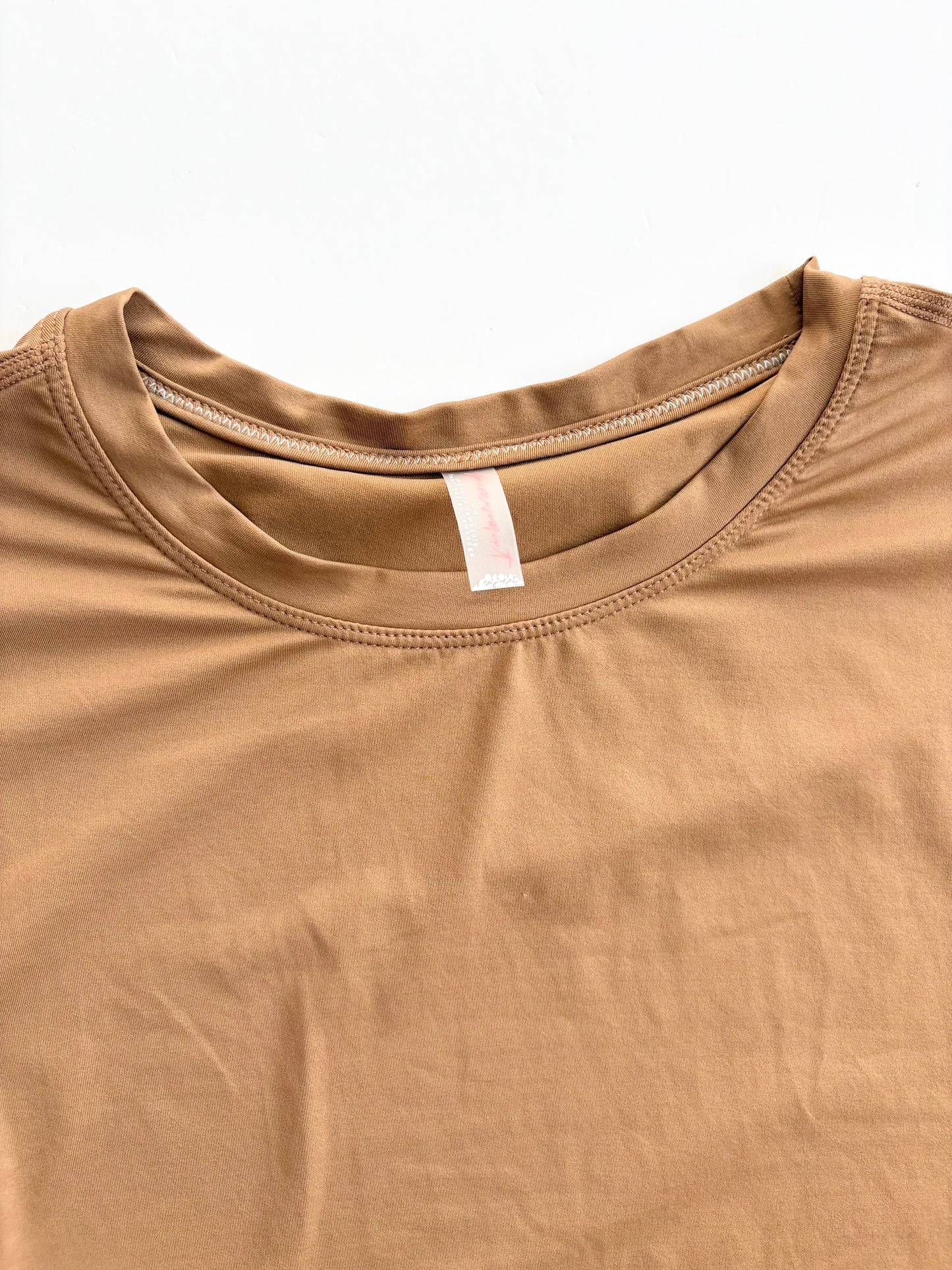 Free people movement devoted tee in cognac Medium