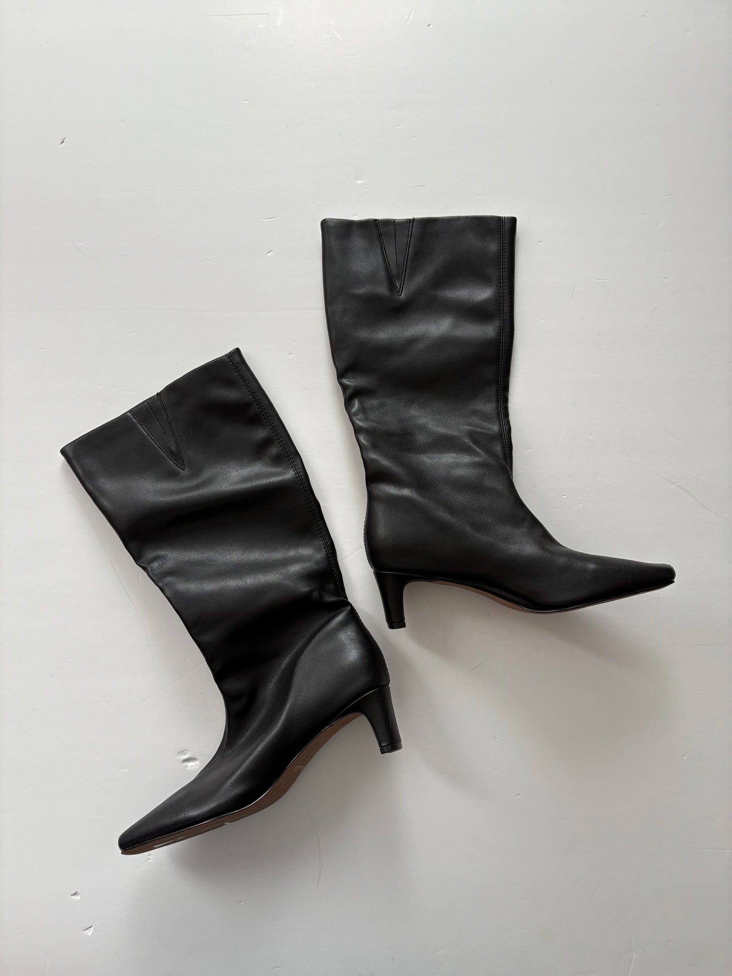 Splendid black vegan leather boots US6