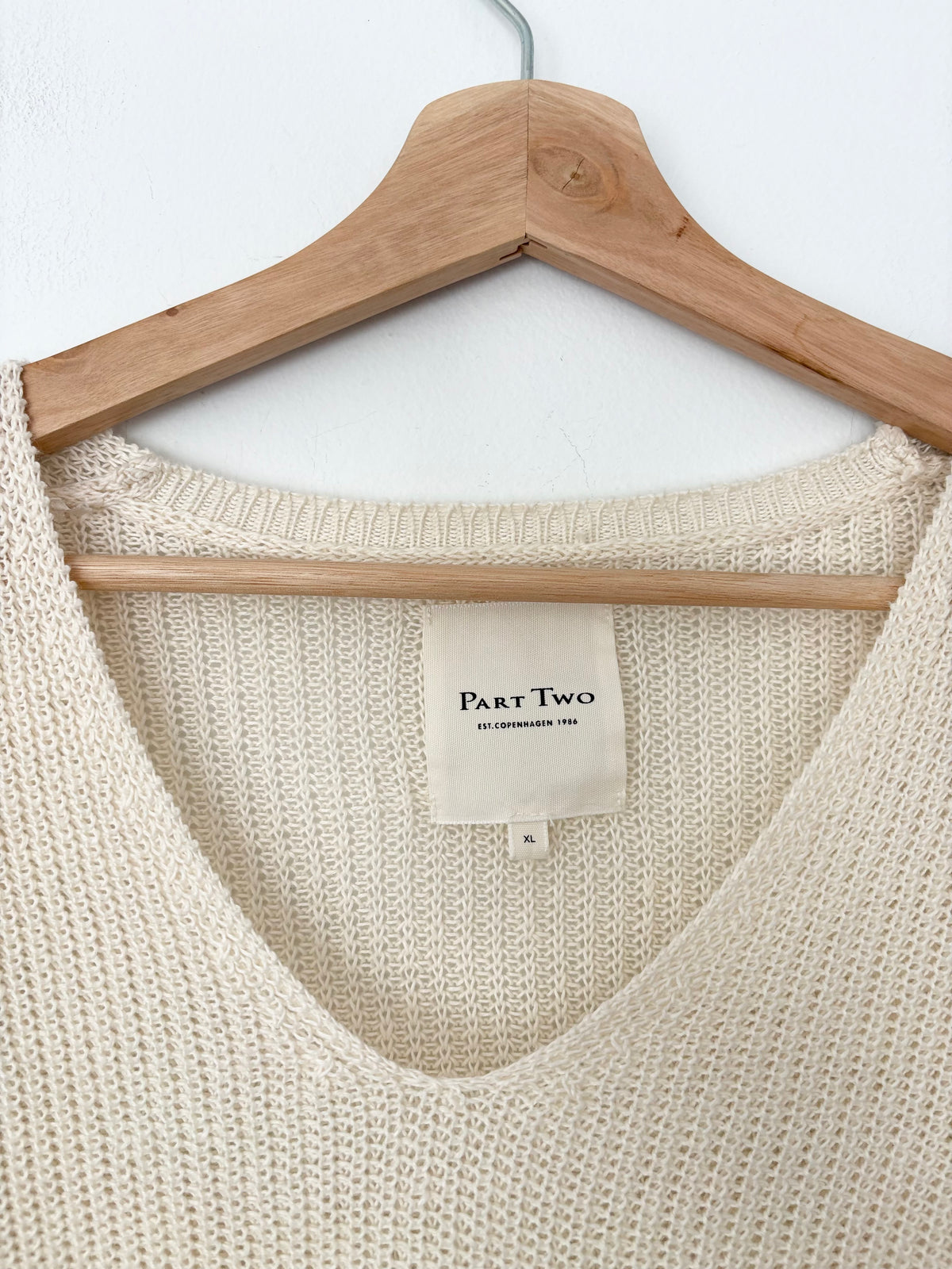 Part Two Copenhagen Netrona linen knit sweater XL