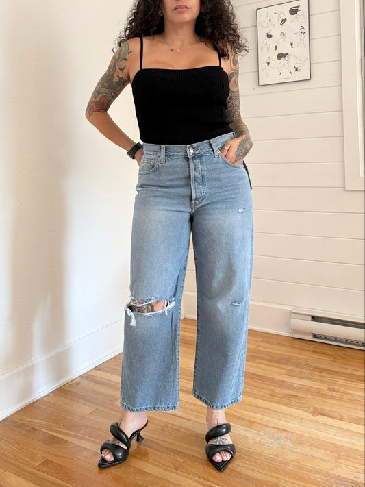Etica altin loose crop jeans W28