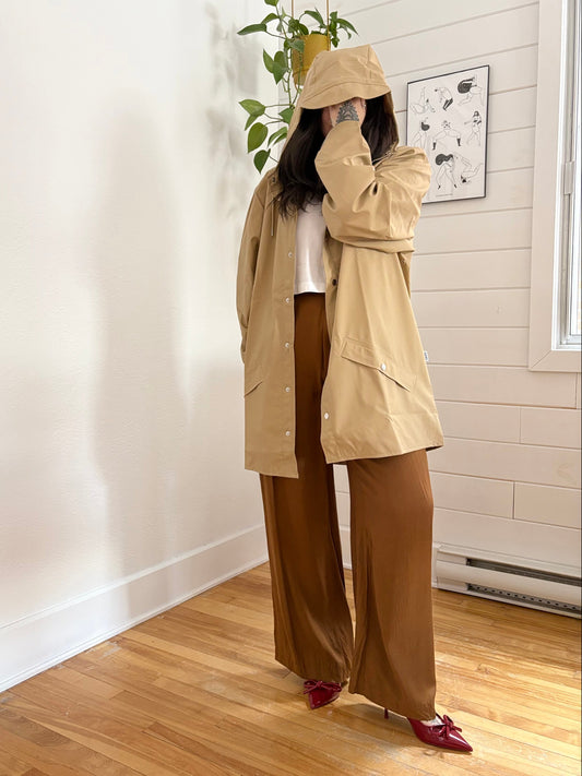 Veste de pluie RAINS W3 couleur sable XL