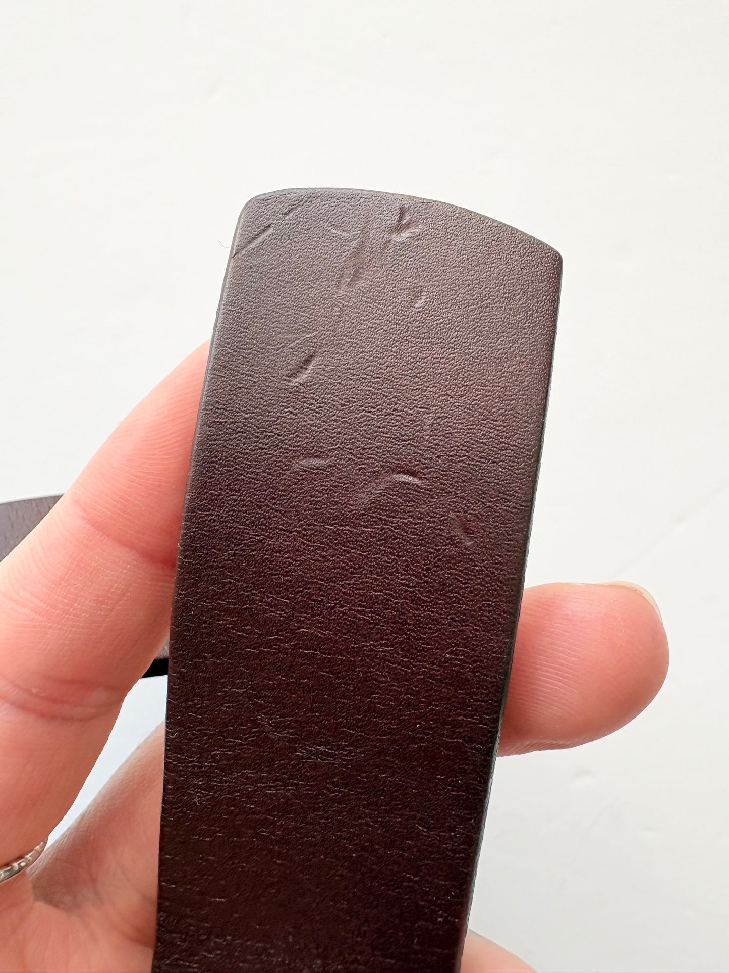 Madewell brown sculptural buckle belt Medium