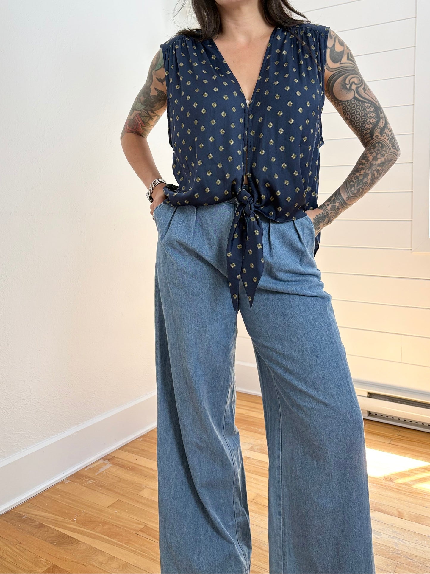 Free People Mornings in Marrakesh blouse Medium