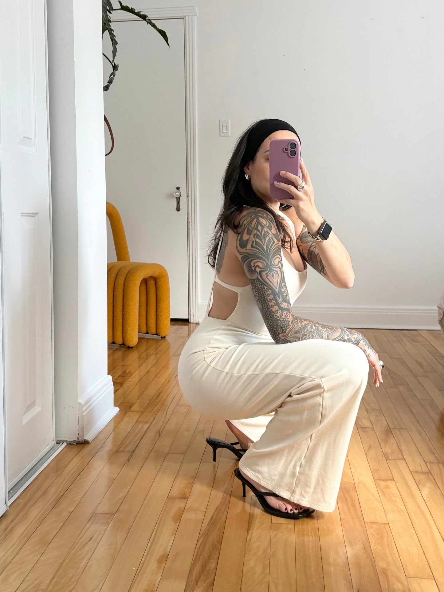 Combinaison American Apparel Harper jambe large Petite