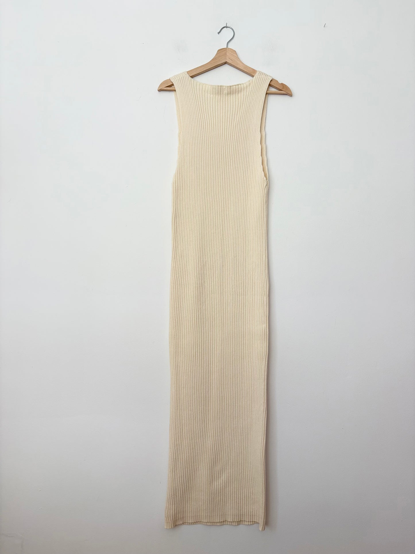 Trois Agnes ribbed Deep V dress M/L
