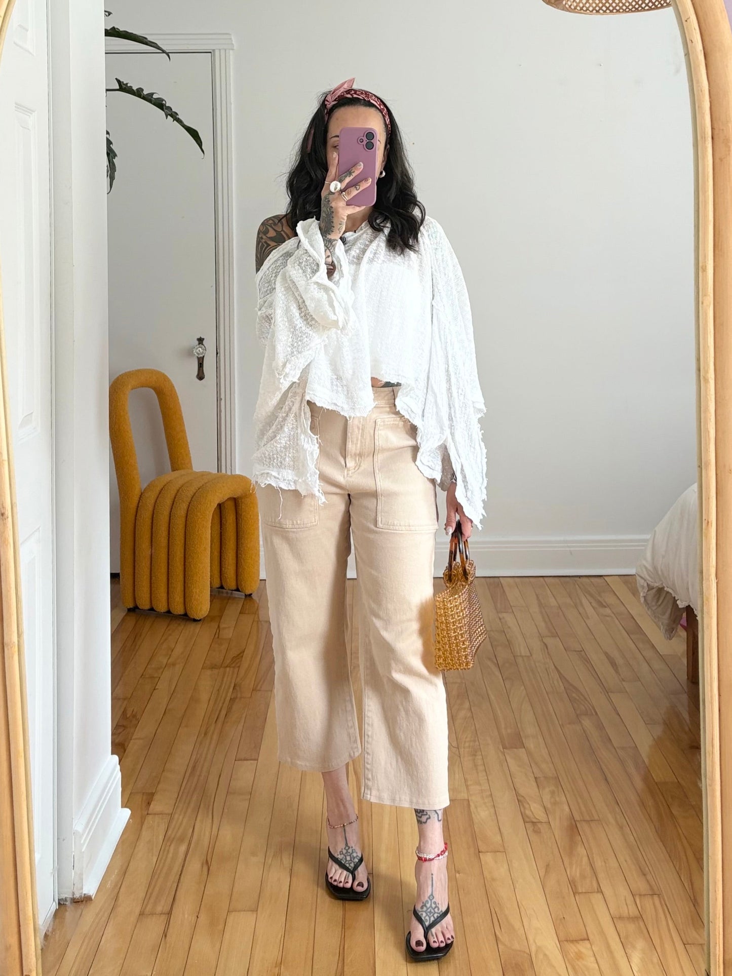 Wilfred modern utility pants in beige W28