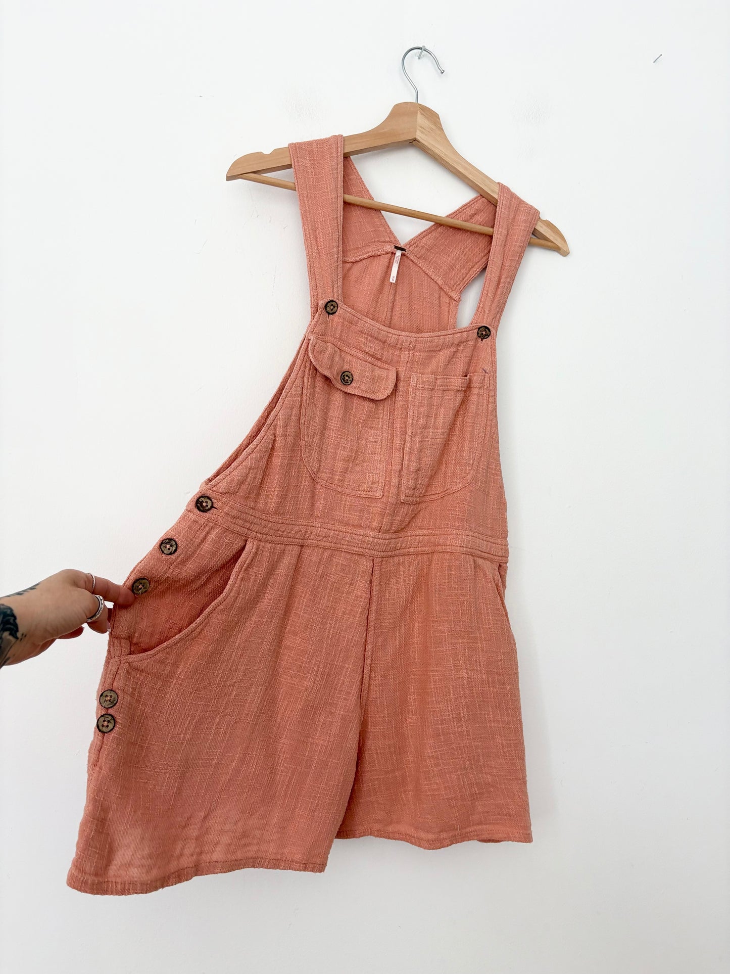 Free People salopette-short en gaze de coton Taille M