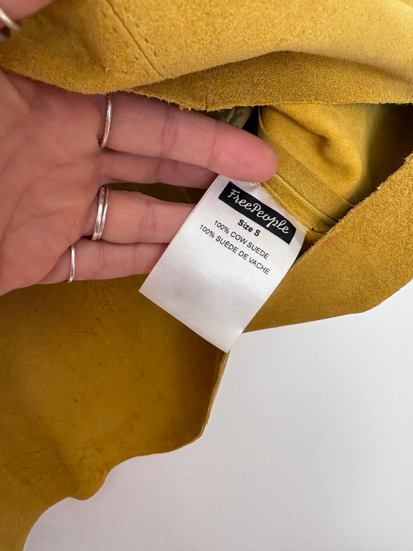 Free People Retro love suede mini dress Small