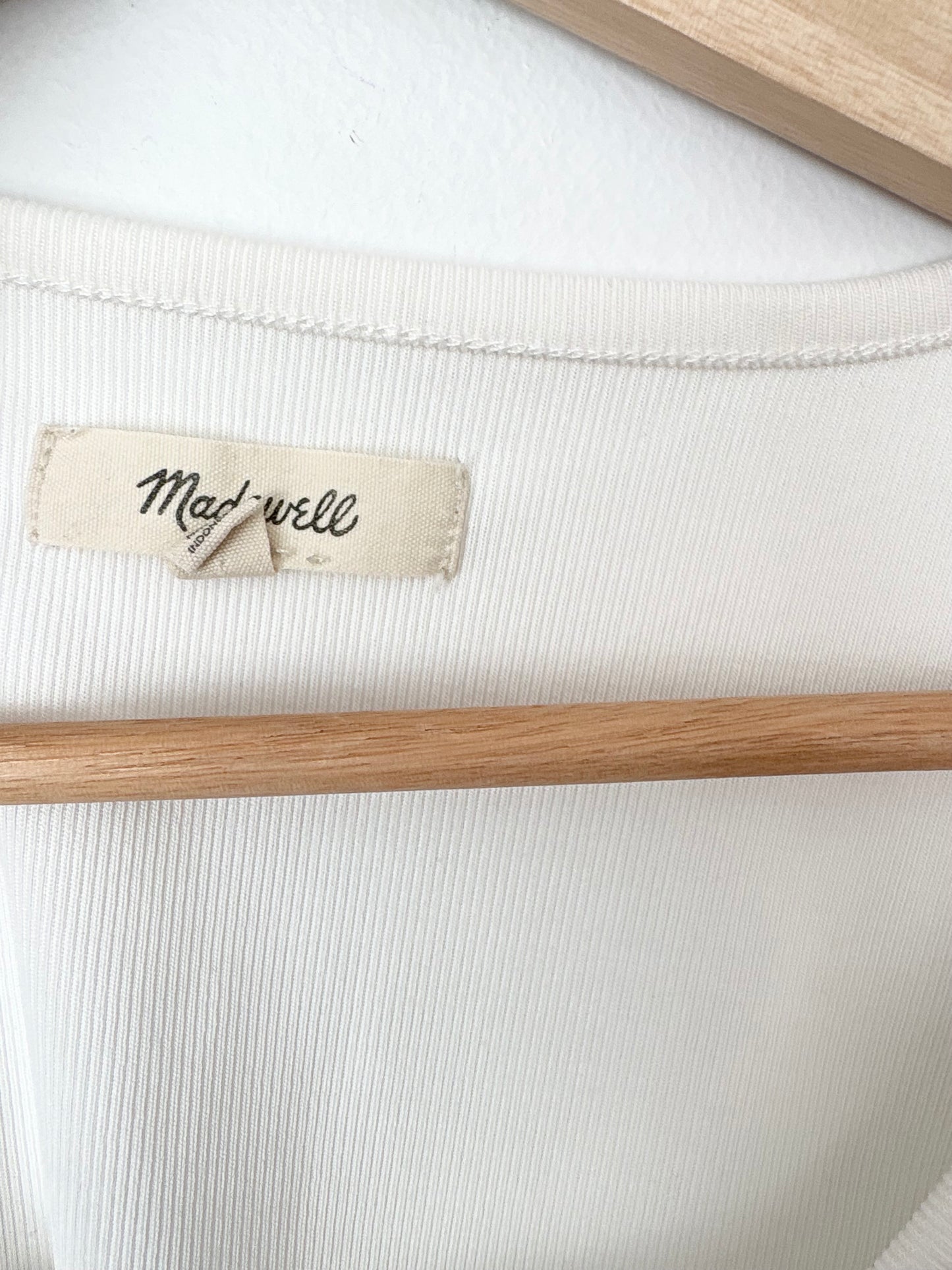 Madewell Drapey rib crop tank Medium