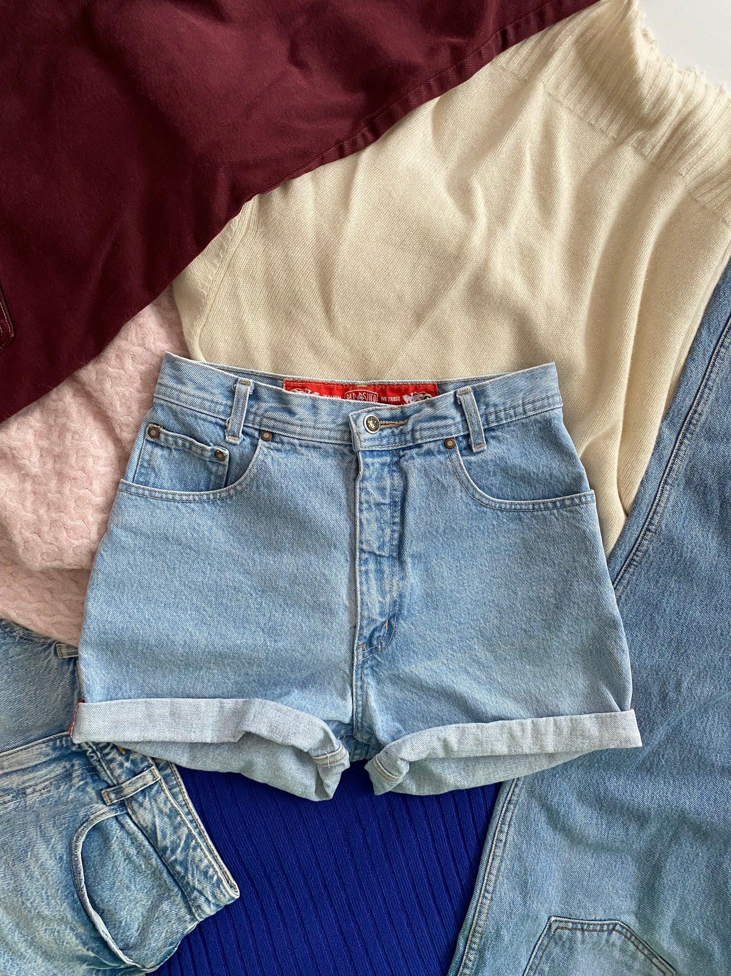 Short en jean retroussable Parasuco vintage W26