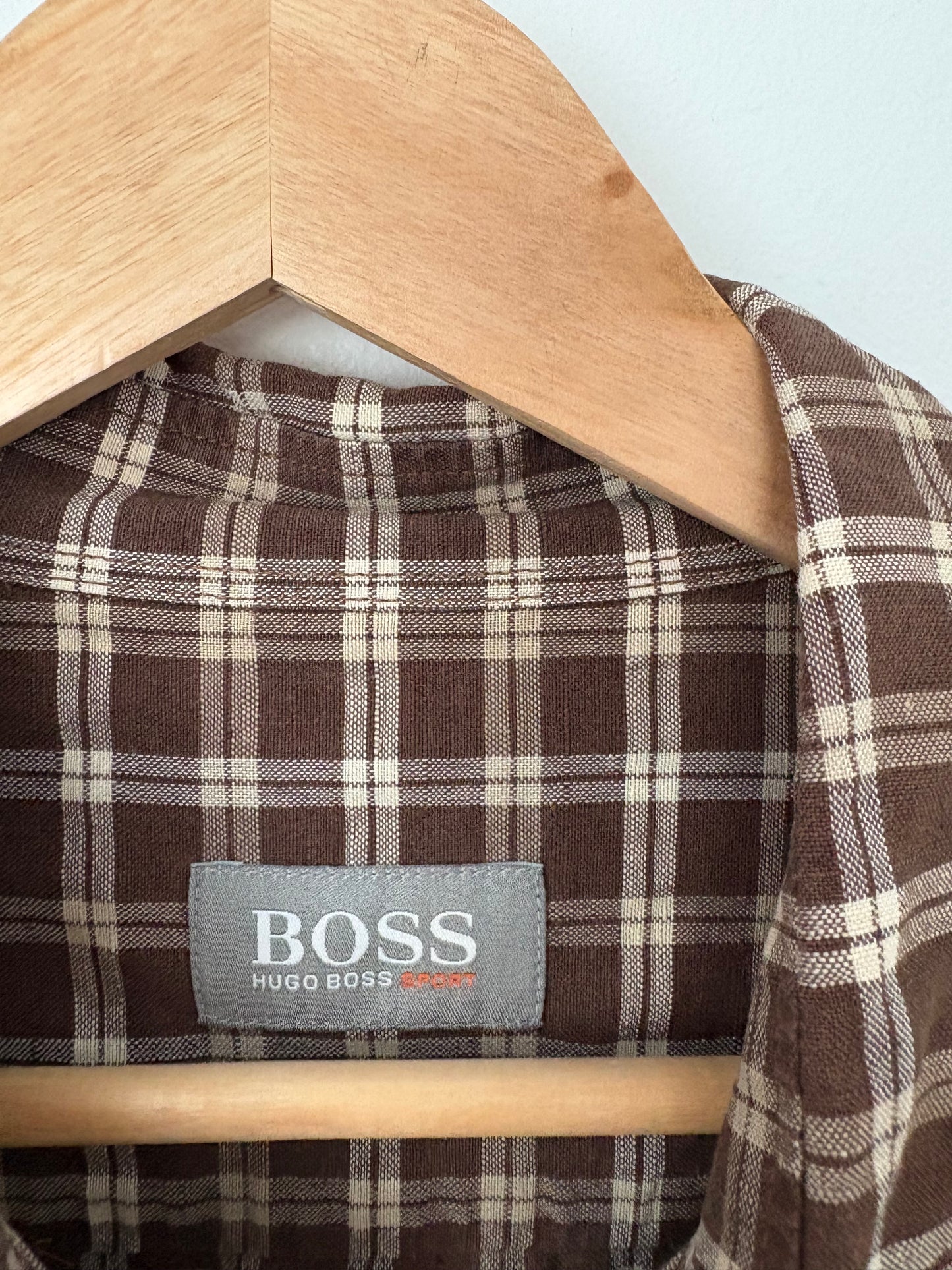 Chemise à carreaux Hugo Boss Y2K, taille L